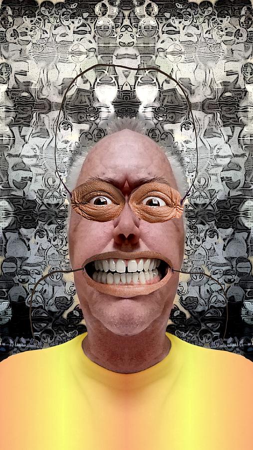 Portrait Digital Art - Mask by Ron Bissett