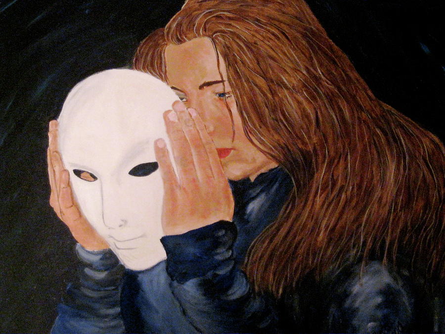 Masked Painting by Rebecca Wood