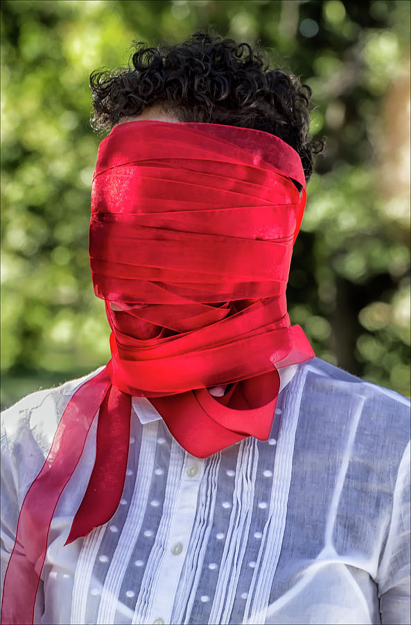 Masked Street Performer Photograph by Robert Ullmann