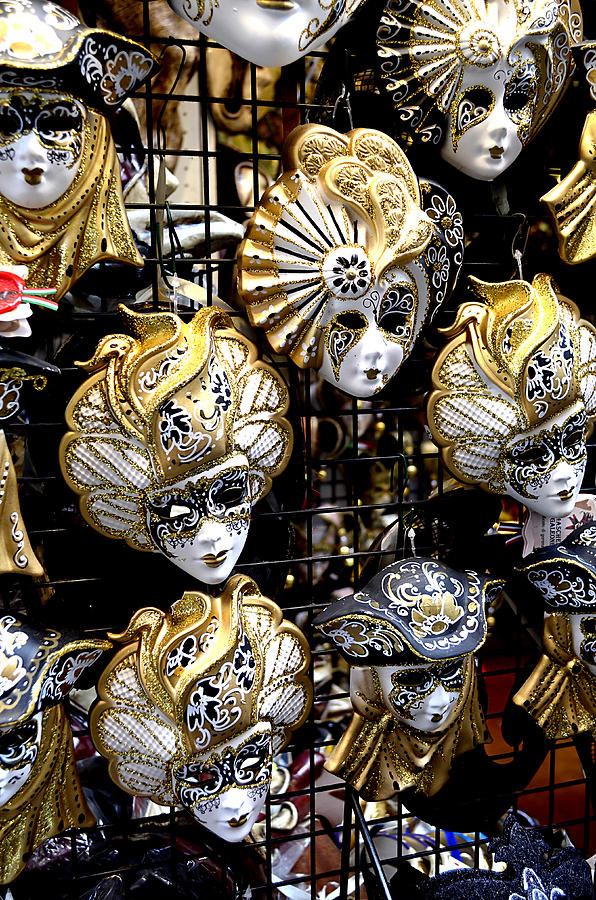 Masks of Venice Photograph by Richard Ortolano
