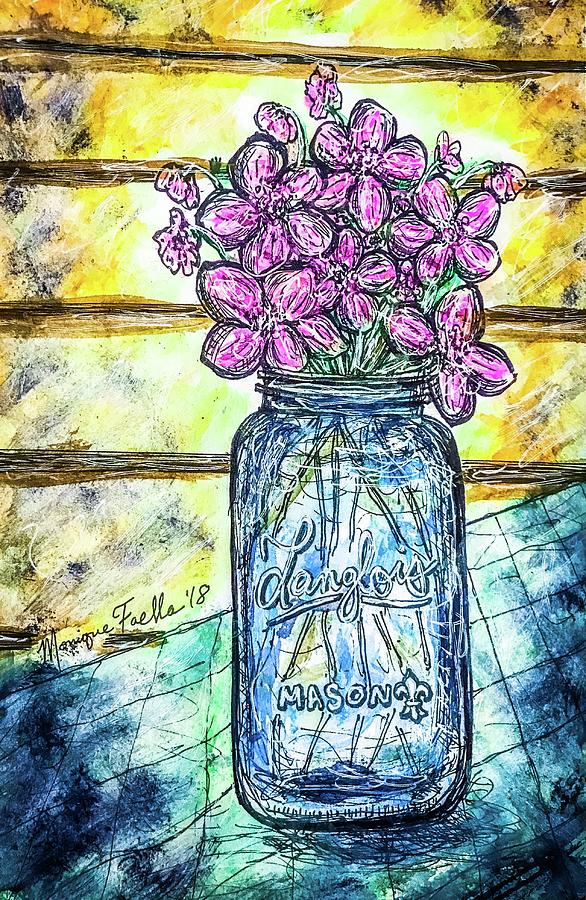 Mason Jar Bouquet by Monique Faella Mason Jar Bouquet by Monique Faella