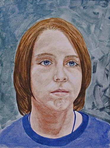 Portrait Painting - Mason by Monika Degan