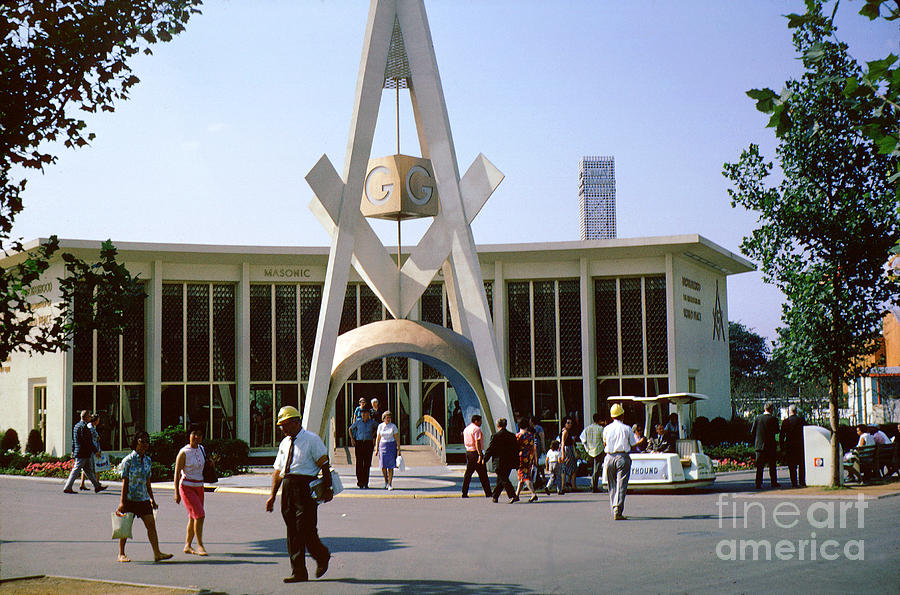 Masonic Pavilion at the New York Worlds Fair 1964 Photograph by Wernher Krutein