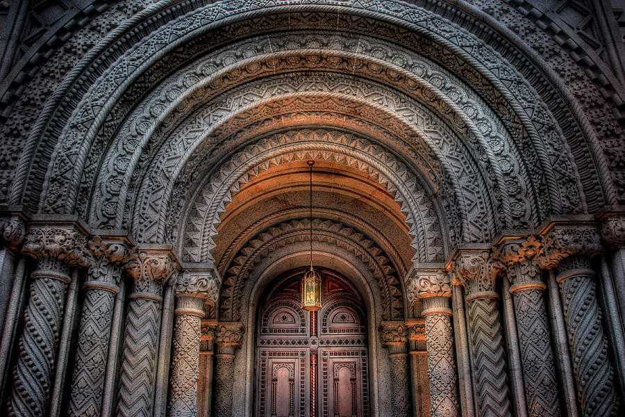 Masonic Temple Entrance Photograph by Lori Deiter