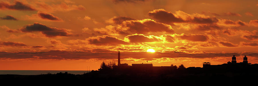 Maspalomas Sunset Panorama by Marc Huebner Maspalomas Sunset Panorama by Marc Huebner