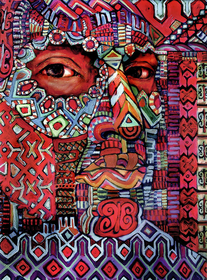 Masque Number 4 Painting by Cora Marshall