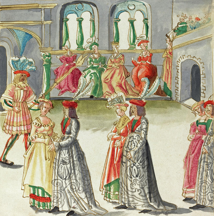  Masquerade #12 Painting by German 16th Century