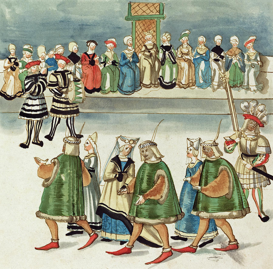  Masquerade #13 Painting by German 16th Century