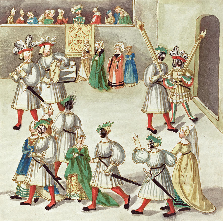 Masquerade #18 Painting by German 16th Century