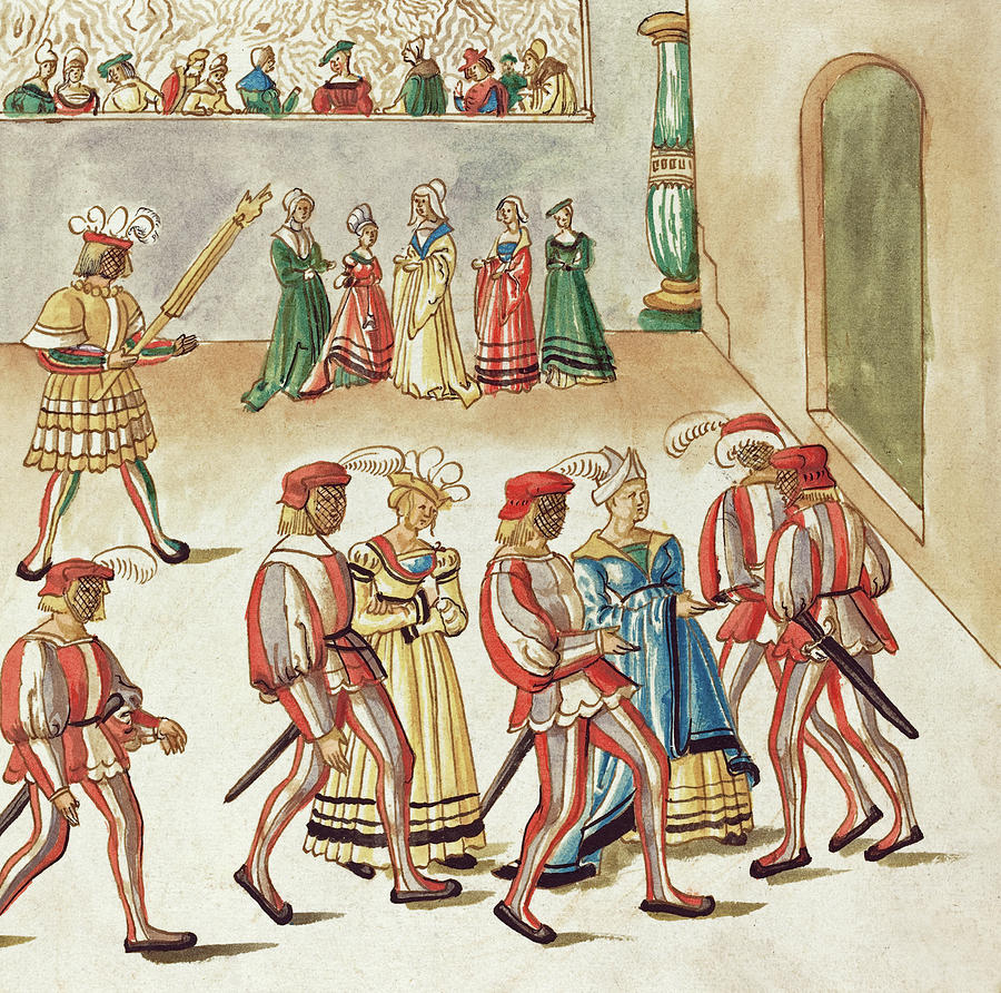  Masquerade #7 Painting by German 16th Century