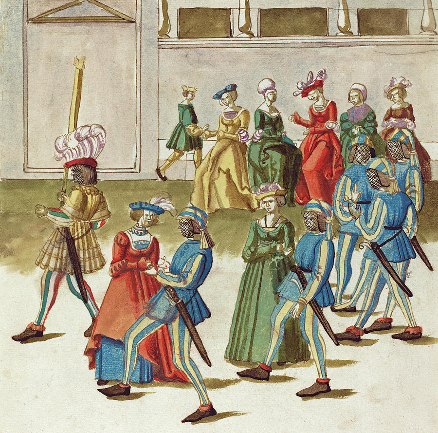  Masquerade #9 Painting by German 16th Century