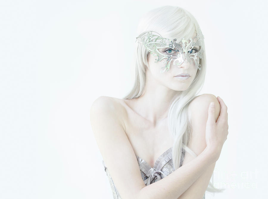 Masquerade in White Photograph by Diane Diederich