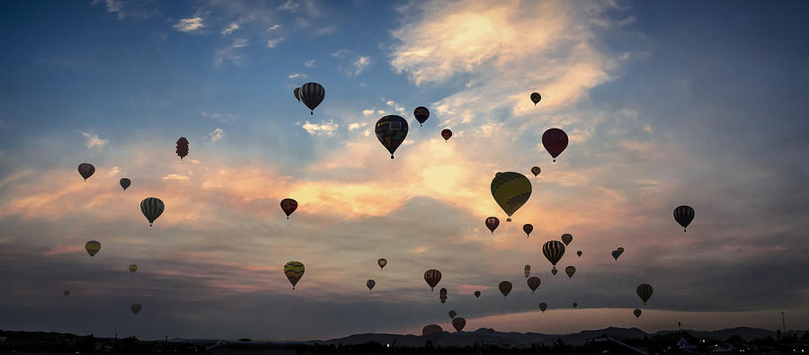 Mass Ascension Pano Photograph by Rick Mosher