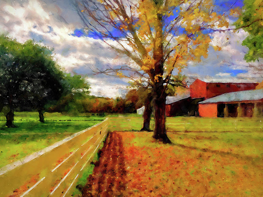 Massachusetts - Autumn Colors 05  Painting by AM FineArtPrints