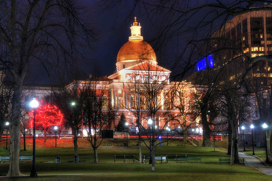 Massachusetts State House - Boston Photograph by Joann Vitali
