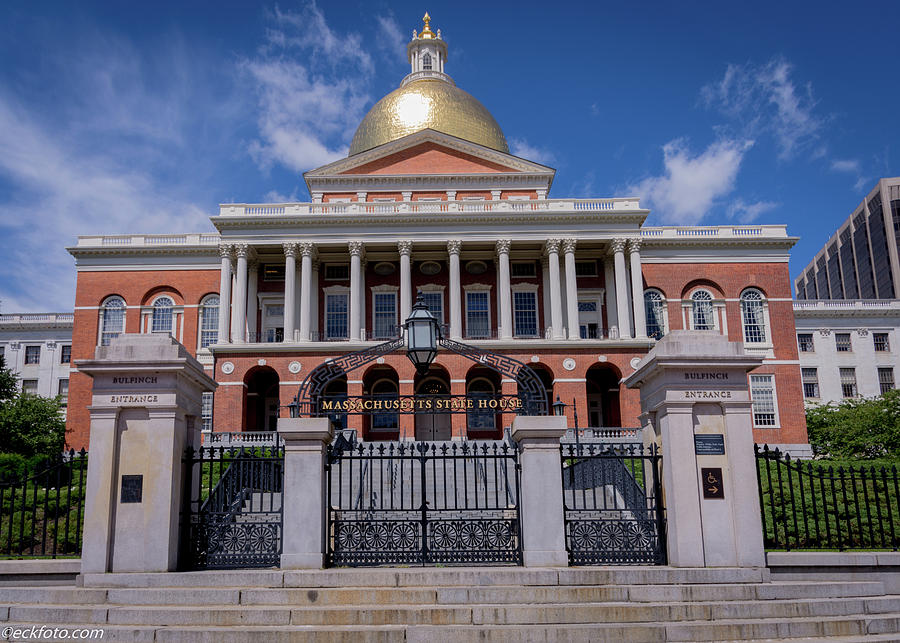 5- Massachusetts State House EckFoto Boston Freedom Trail Photograph By ...