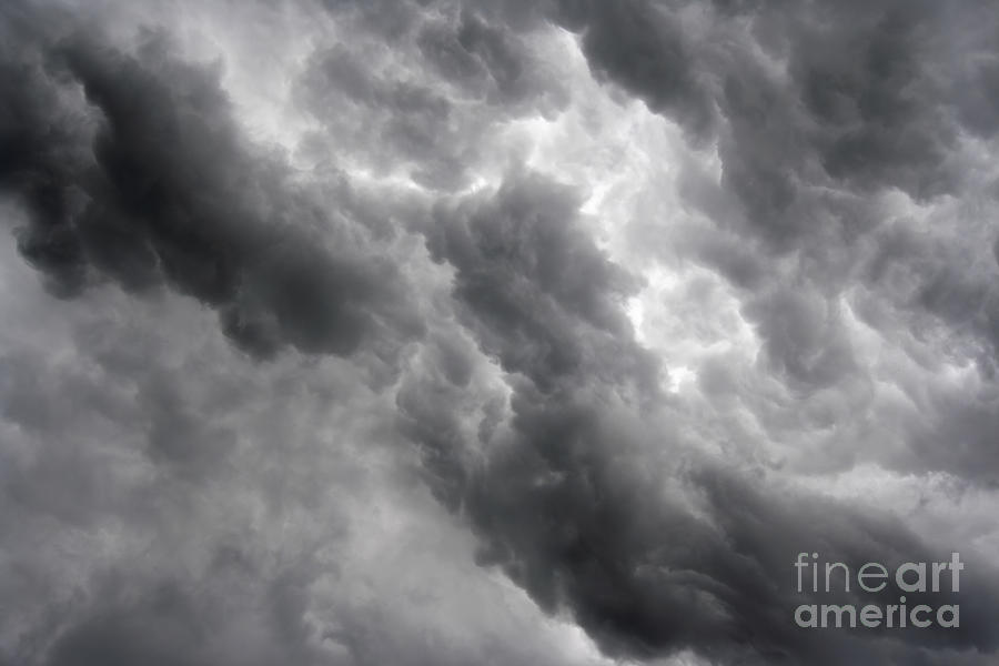 Nature Photograph - Masses of dark clouds by Michal Boubin