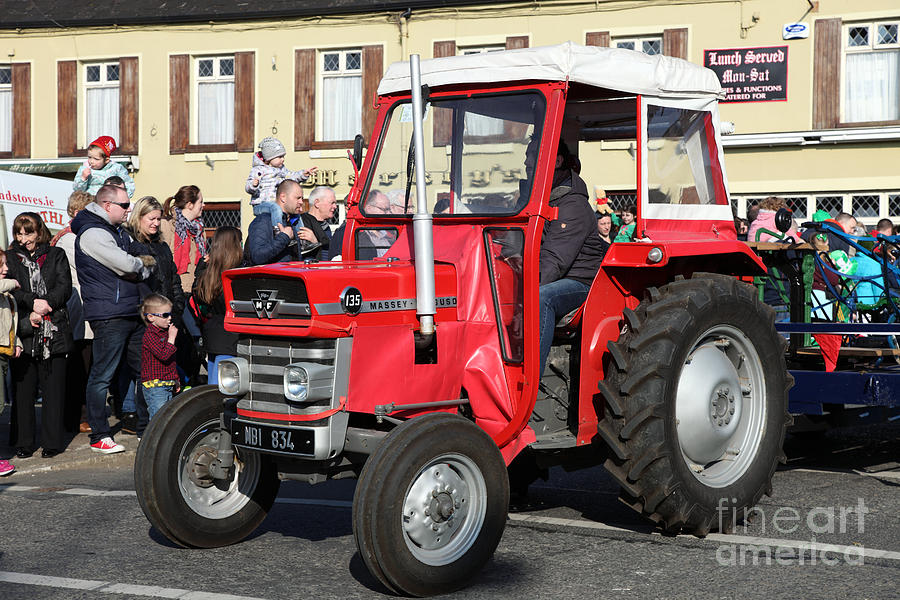 Massey Ferguson Photograph - Massey Ferguson tractor St Patricks Day Parade by Ros Drinkwater