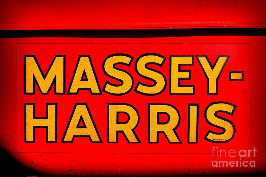 Massey Harris Nameplate Photograph by Olivier Le Queinec
