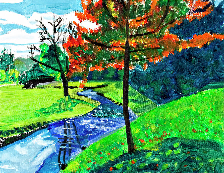 Massillon Park Painting by David Martin
