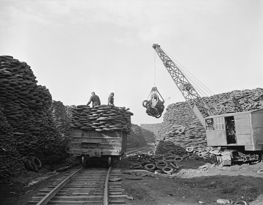 Massive Firestone Rubber Reclamation Photograph by Everett Massive Firestone Rubber Reclamation Photograph by Everett