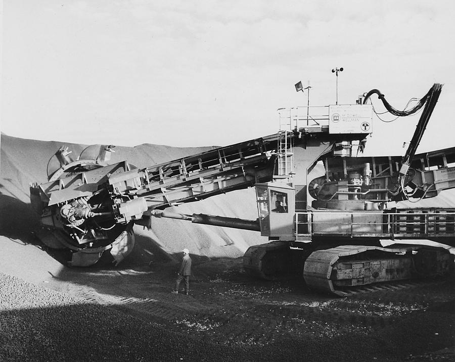 Massive Mining Machinery at Work Photograph by Chicago and North Western Historical Society