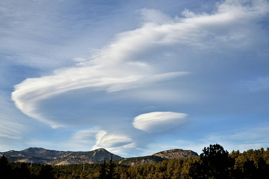 Massive Reticular Clouds above Denver Foothills Photograph by Ray Mathis