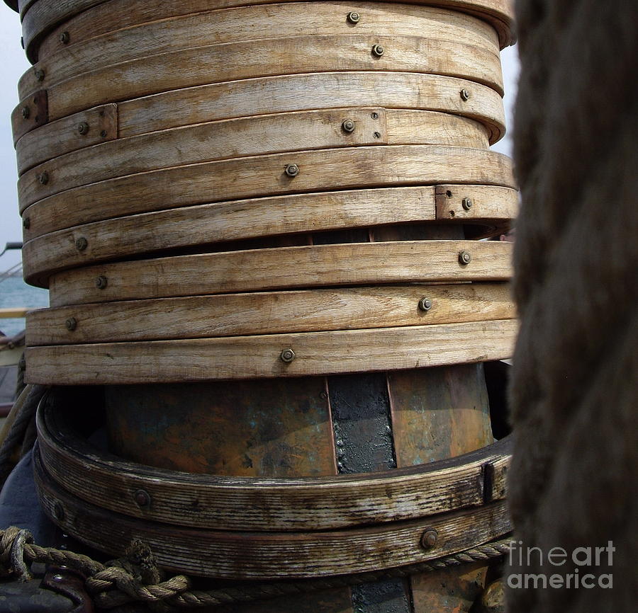 Boat Photograph - Mast Hoops 2 by Carol Komassa