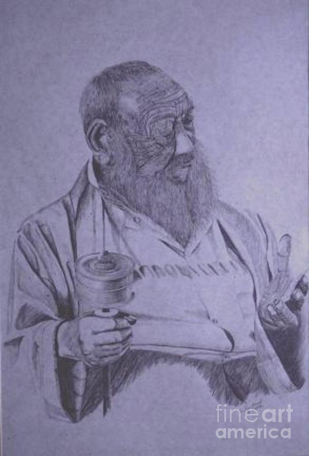 Portrait Drawing - Master Cho by Dan Hausel Portrait Drawing - Master Cho by Dan Hausel