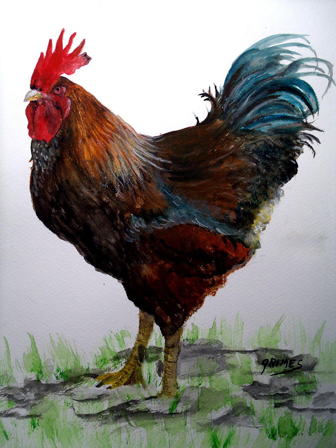 Master of the Coop Painting by Carol Grimes