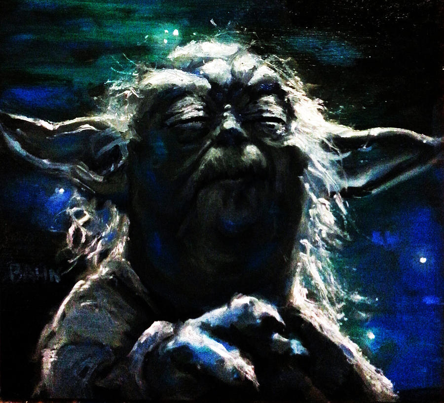 Master Yoda Painting by Chris Bahn