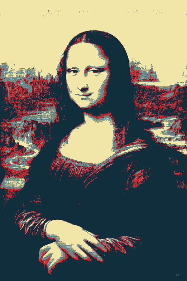 Masterpieces Revisited - Mona Lisa by Leonardo da Vinci Digital Art by Serge Averbukh