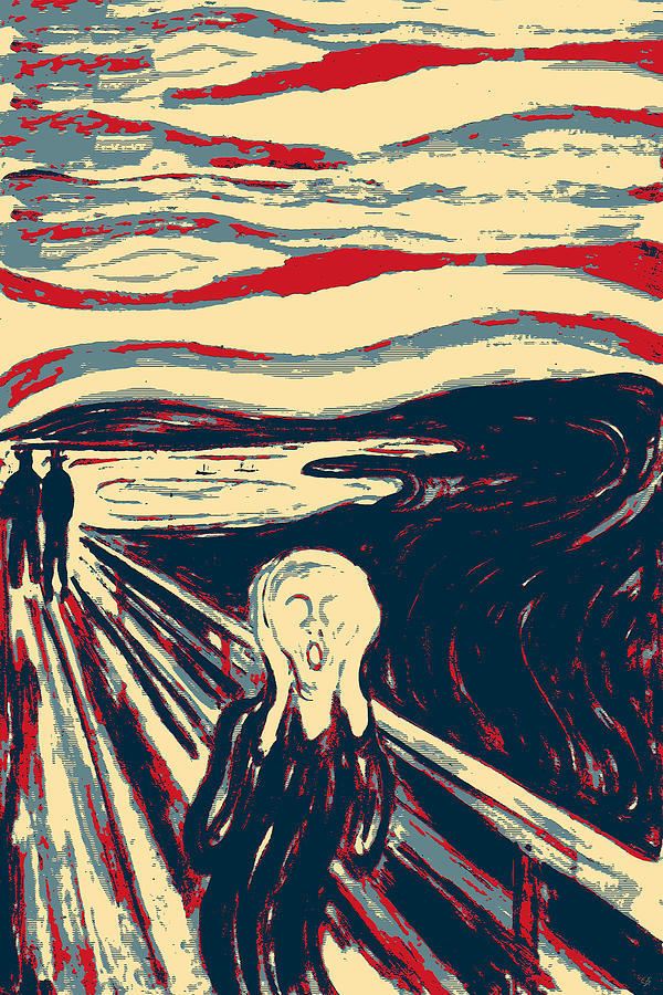 Masterpieces Revisited - The Scream by Edvard Munch Digital Art by Serge Averbukh