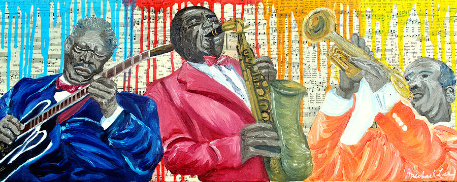 Jazz Painting - Masters Of Jazz by Michael Lee