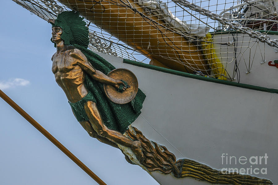 Masthead - Cisne Branco - Brazilian Tall Ship Photograph by Dale Powell