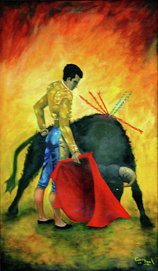 Matador Painting by Carol Neal-Chicago
