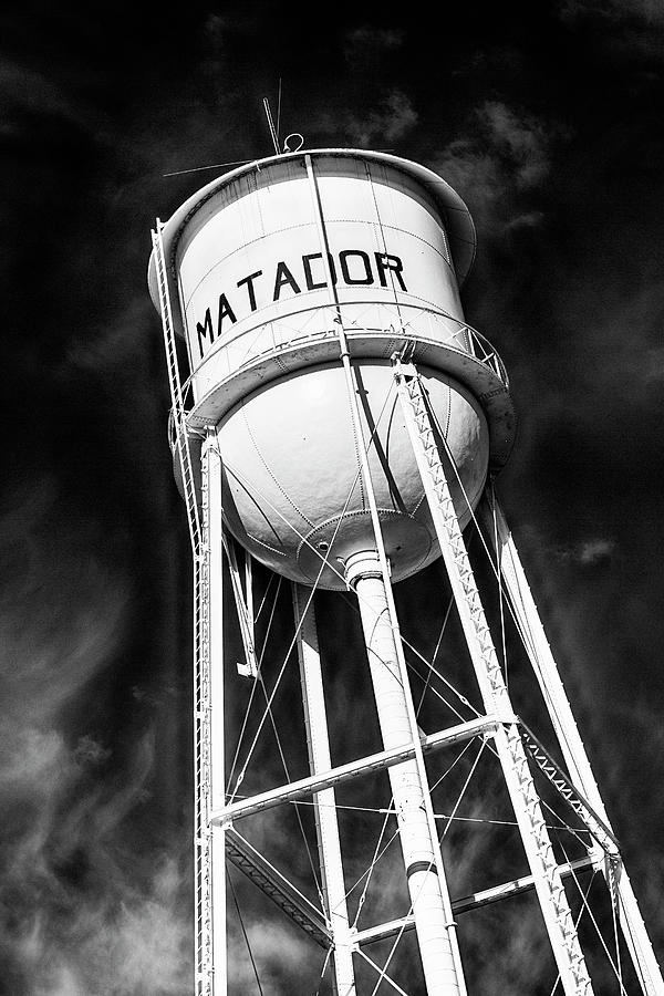 Matador TX Water Tower Photograph by Stephen Stookey