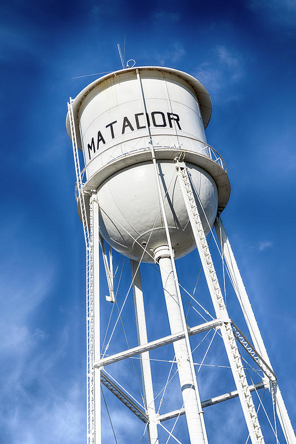 Matador Water Tower Photograph by Stephen Stookey