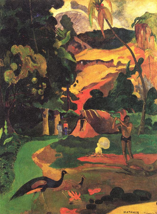 Paul Gauguin Painting - Matamoe Aka by Paul Gauguin