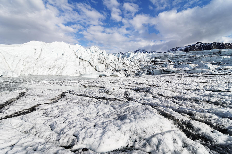 River of Ice -- Matanuska Glacier near Sutton, Alaska Photograph by Darin Volpe