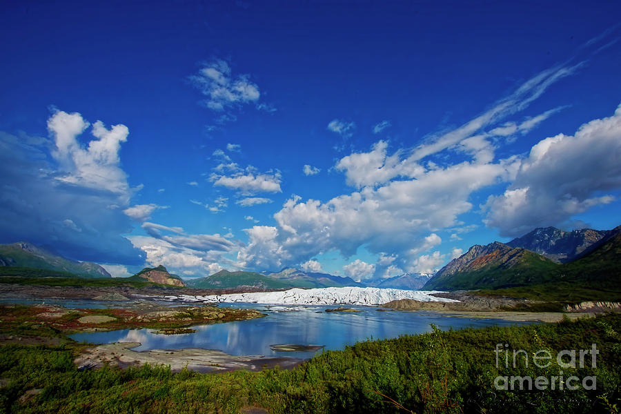 Matanuska Glacier Midday Photograph by David Arment