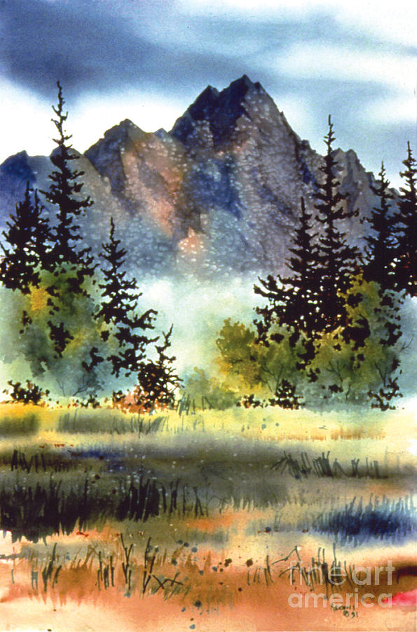 Mountain Painting - Matanuska by Teresa Ascone