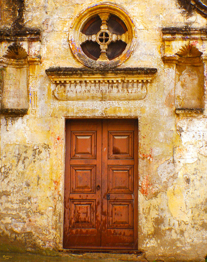Matera Church Door Photograph by Rob Tullis