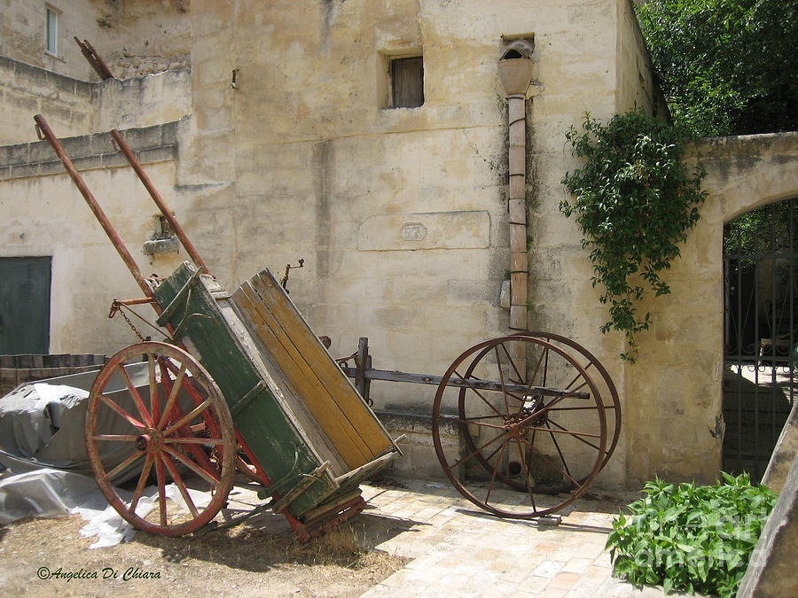 Matera old horsecart Italy Photograph by Italian Art