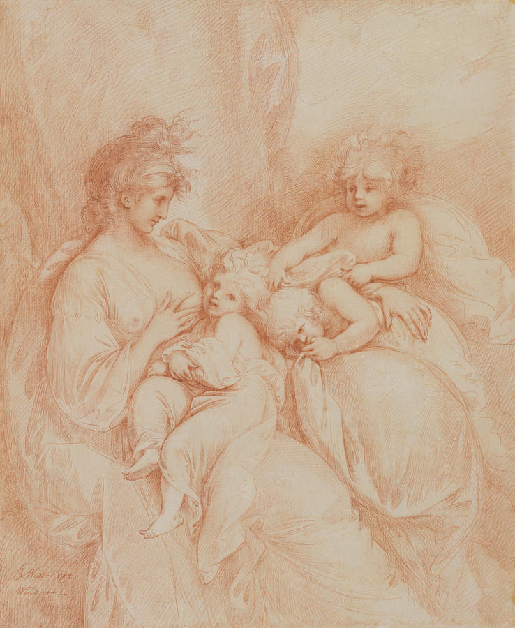 Maternity Drawing by Benjamin West