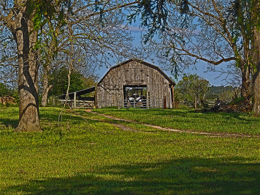 Mathews Family Barn Old Print Photograph By Marian Bell