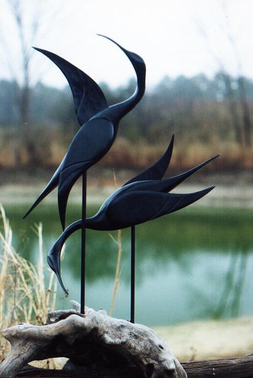 Bird Sculpture - Mating Dance by Matt Cormons