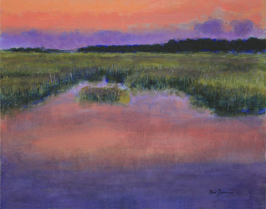 Wetlands Painting - Matins by David Zimmerman