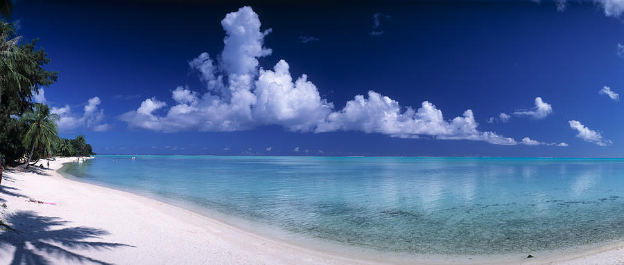 Matira Beach Bora Bora Polynesia Photograph by Panoramic Images