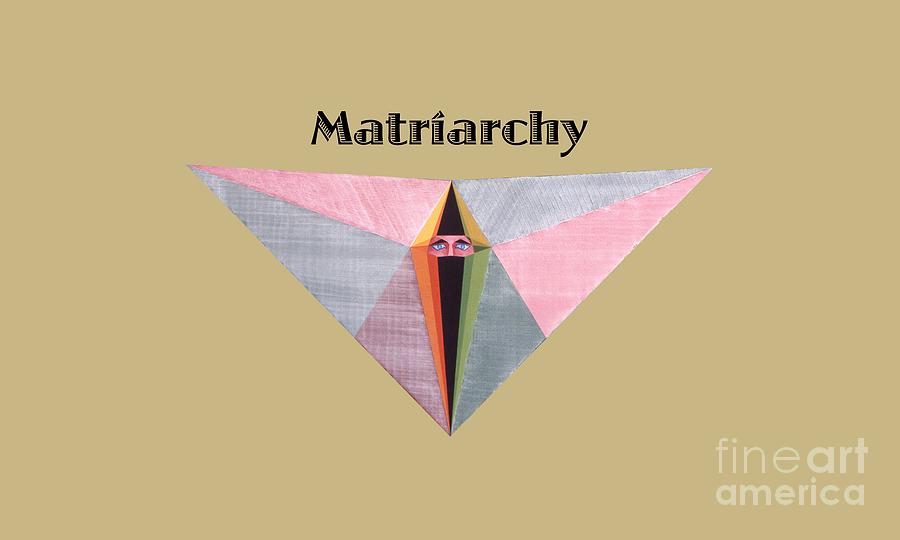 Tarot Painting - Matriarchy text by Michael Bellon Tarot Painting - Matriarchy text by Michael Bellon